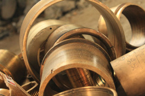 Tubes en métal de bronze
